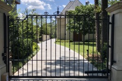 Solid bar Driveway Gate