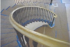 Custom designed cast iron / aluminum volute column or newel post from  a hand made form. We have led the charge in producing grey iron castings for our customer for the decorative, architectural and artistic sectors and we can supply castings from one off custom made pieces, to small to large batch castings depending on the clients needs.
