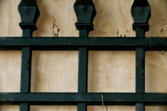 S106 Sample 8 foot heavy forged finial  1" metal tubing with double top, single bottom rail