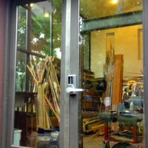 North facing entrance with 6' double entry door with stainless trim