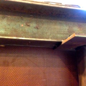 Structural steel adjoining ballistic material of storm shelter will be incorporated into design for second floor (1/2" plate to receive 2nd floor I-beam)