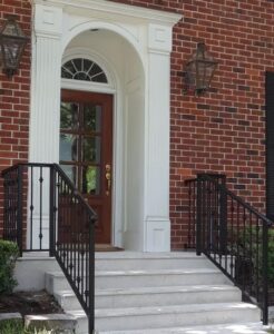 Front porch exterior railing